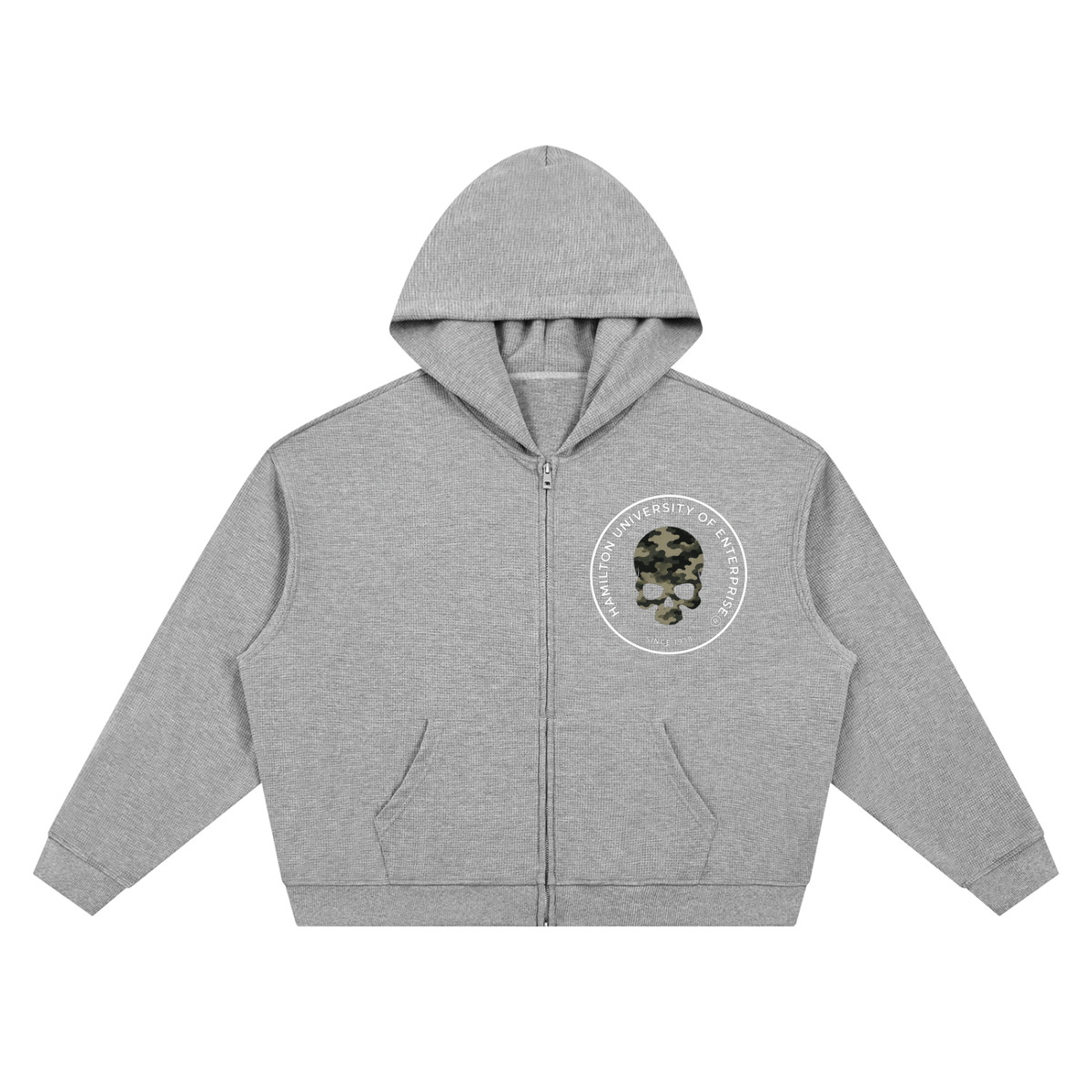 hoodie,waffle,zipup,hood,jacket