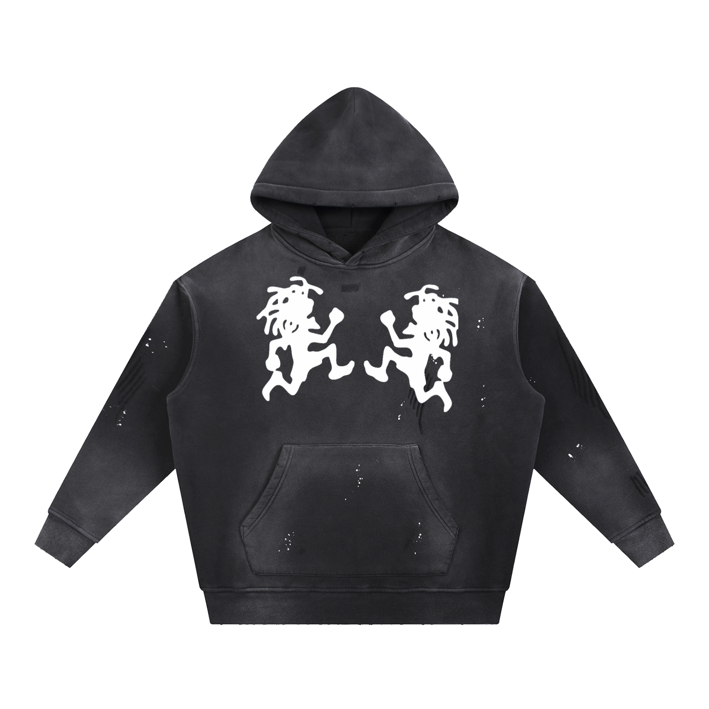 Hoodie,washed,vintage,runningman,sweatshirt,hooded,hood
