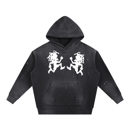 Hoodie,washed,vintage,runningman,sweatshirt,hooded,hood