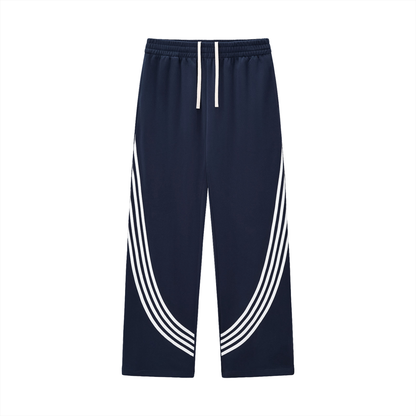 Sweatpants,pants,bottoms,striped,blank,oversized,straightlegged,baggy,wideleg