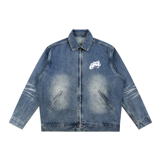 hoodie,zipup,jacket,hood,top,vintage,denim,wahs,wash