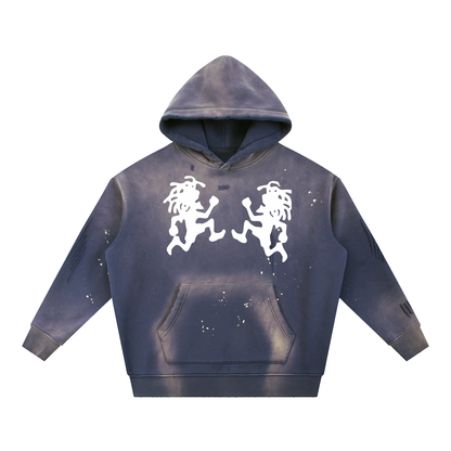 Hoodie,washed,vintage,runningman,sweatshirt,hooded,hood