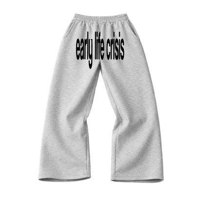 “early life crisis” WIDELEG SWEATPANTS