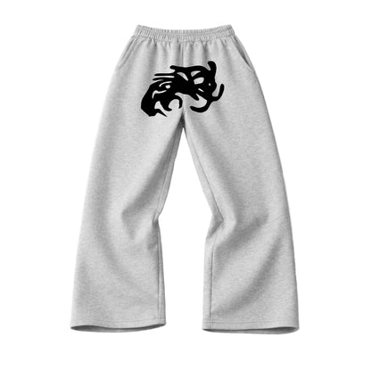 ABSTRACT WIDELEG SWEATPANTS