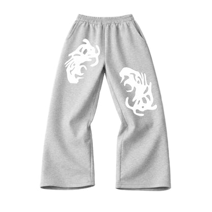 2 ABSTRACT WIDELEG SWEATPANTS