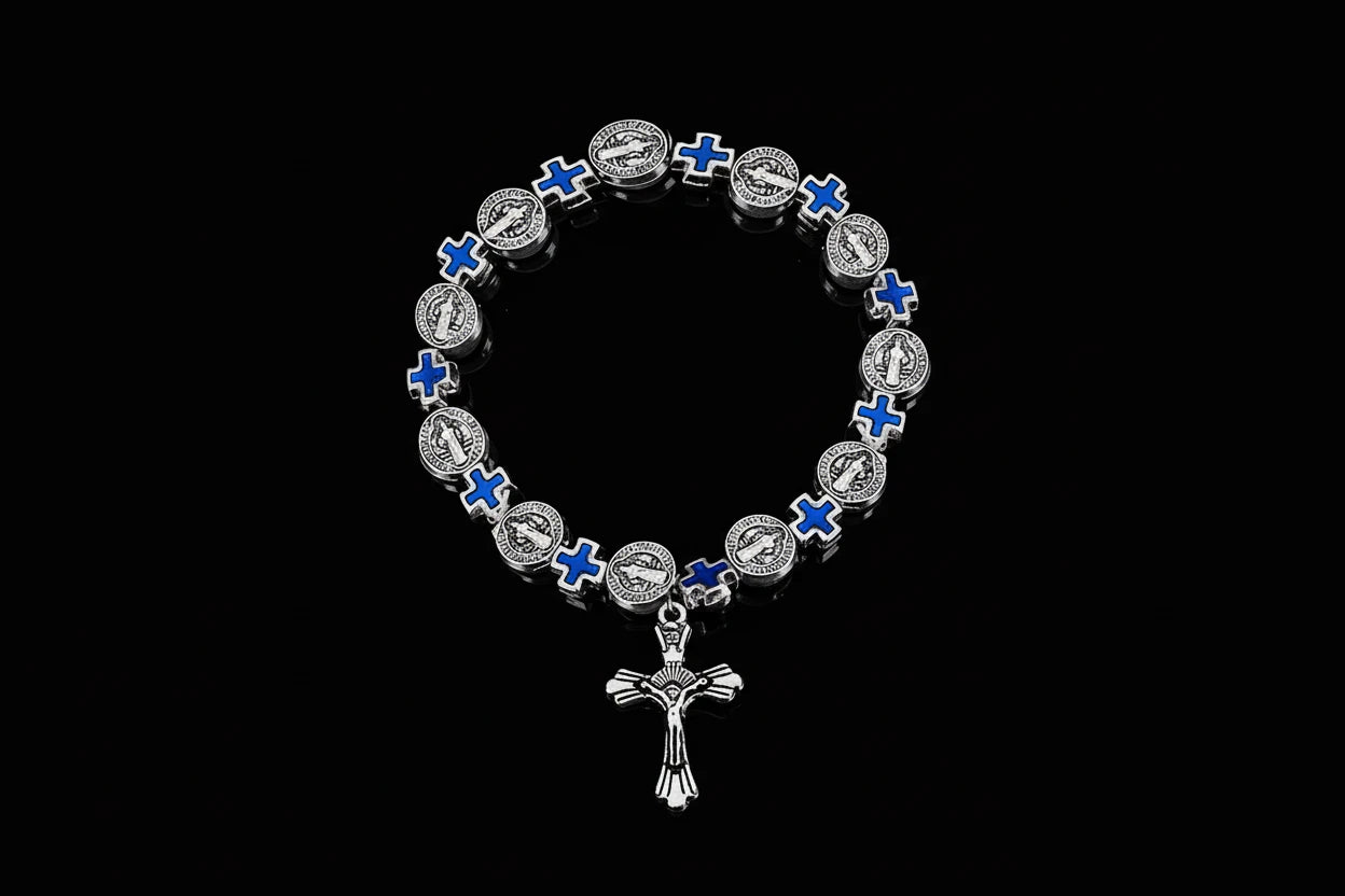Jesus Cross Beaded Bracelet