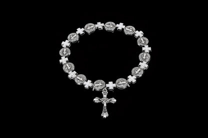Jesus Cross Beaded Bracelet