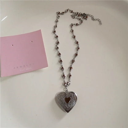Gothic Black Pendant Necklace Chains