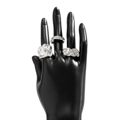 Vintage Irregular Pleated Open Ring