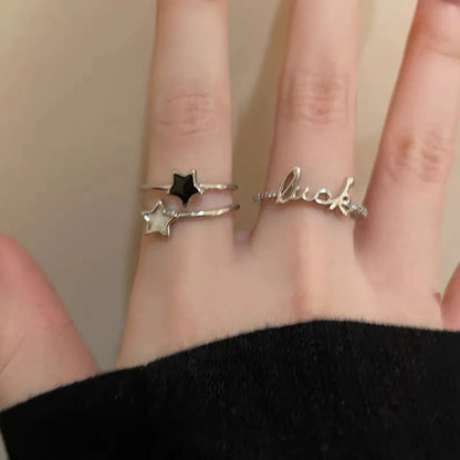 Star Zircon Crystal Rings