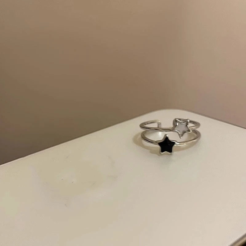 Star Zircon Crystal Rings