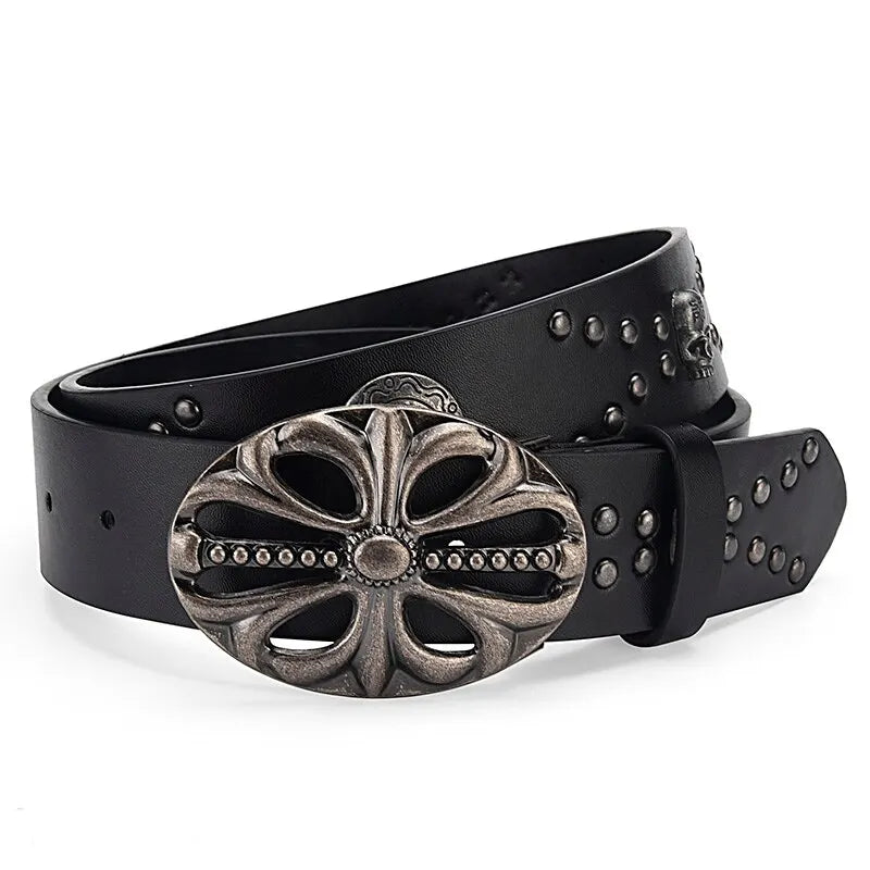 Vintage Skeleton Head Belt