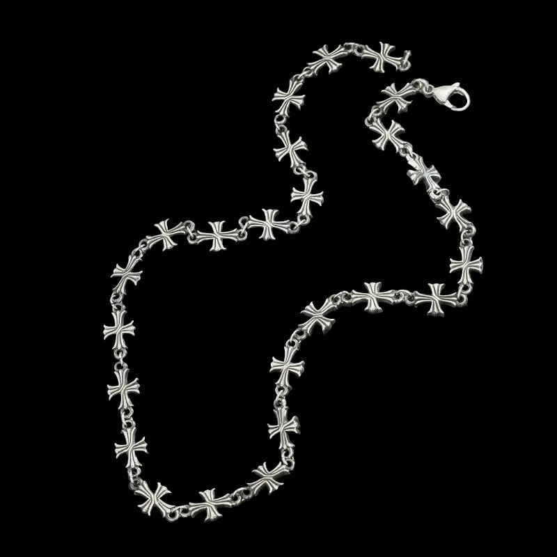 Punk Chain With Cross Necklace