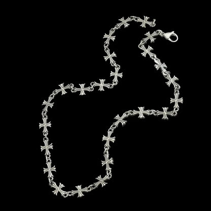 Punk Chain With Cross Necklace