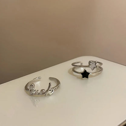 Star Zircon Crystal Rings