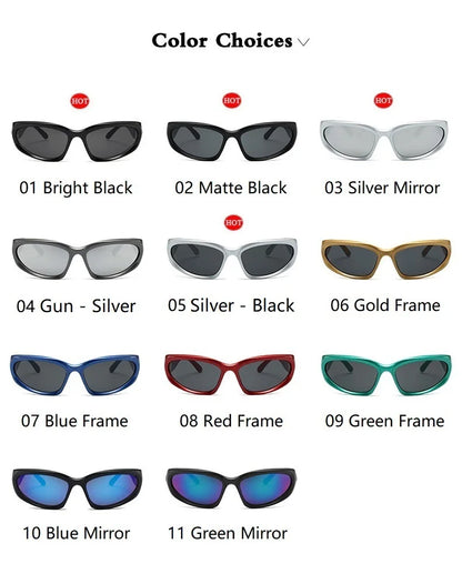 Y2k Punk Sports Sunglasses
