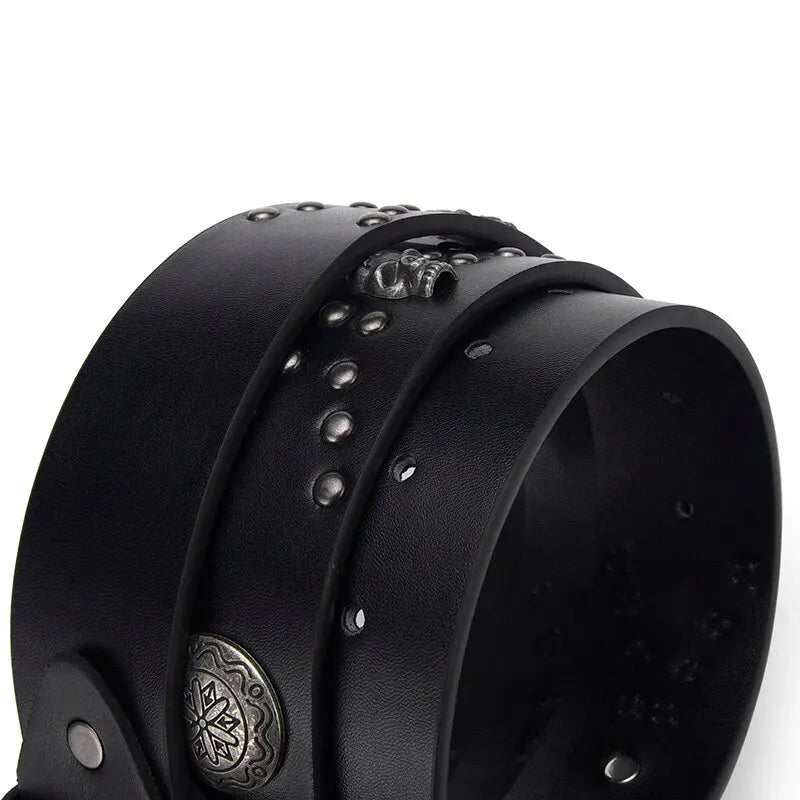 Vintage Skeleton Head Belt