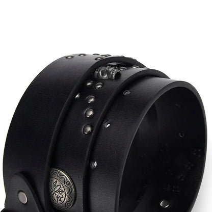 Vintage Skeleton Head Belt