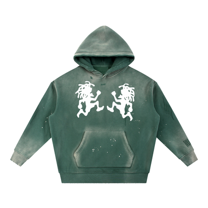 Hoodie,washed,vintage,runningman,sweatshirt,hooded,hood
