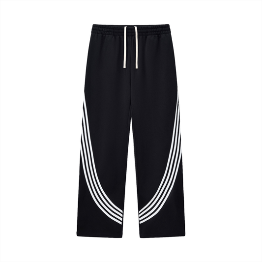 Sweatpants,pants,bottoms,striped,blank,oversized,straightlegged,baggy,wideleg